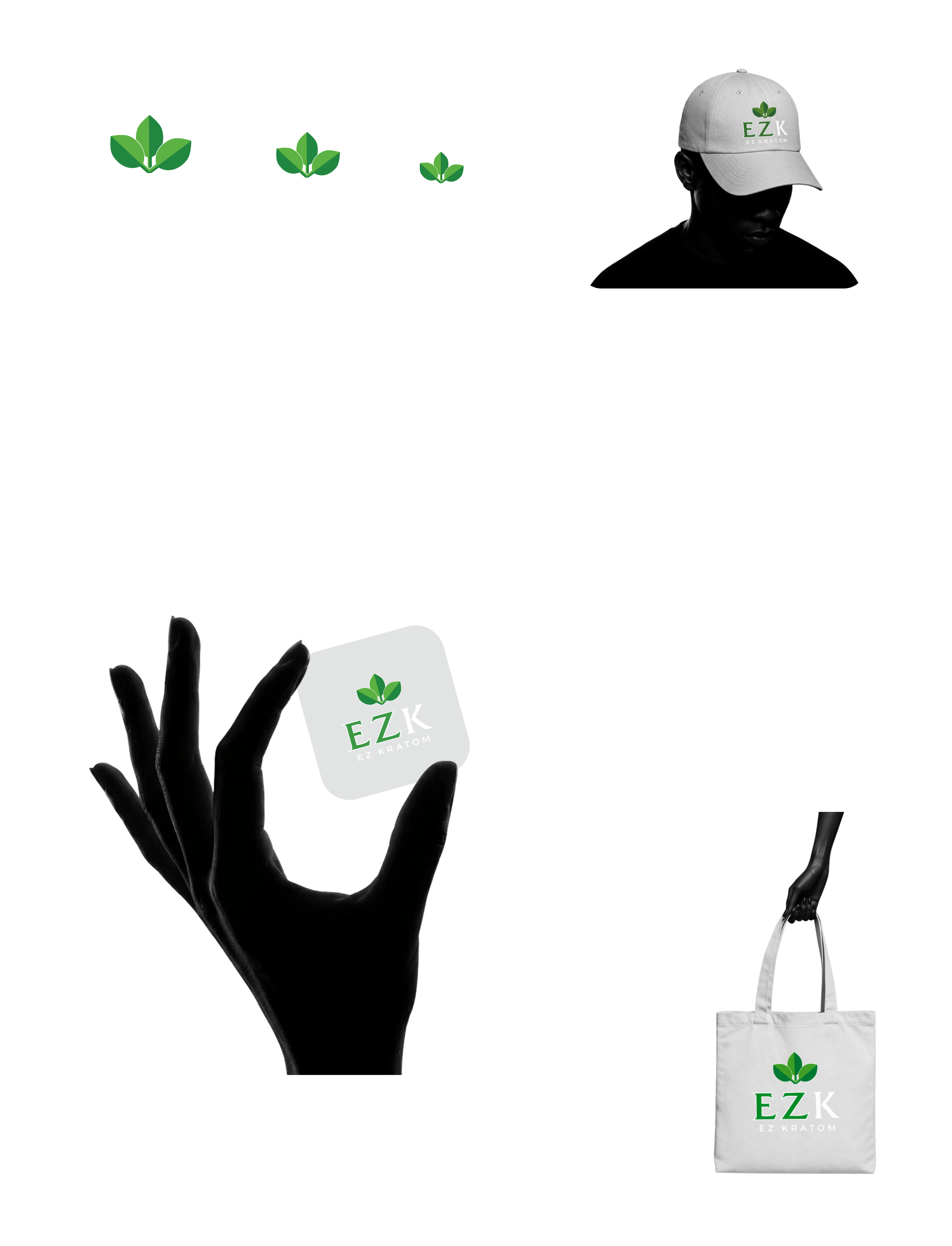 EZK logo variations and brand identity collateral